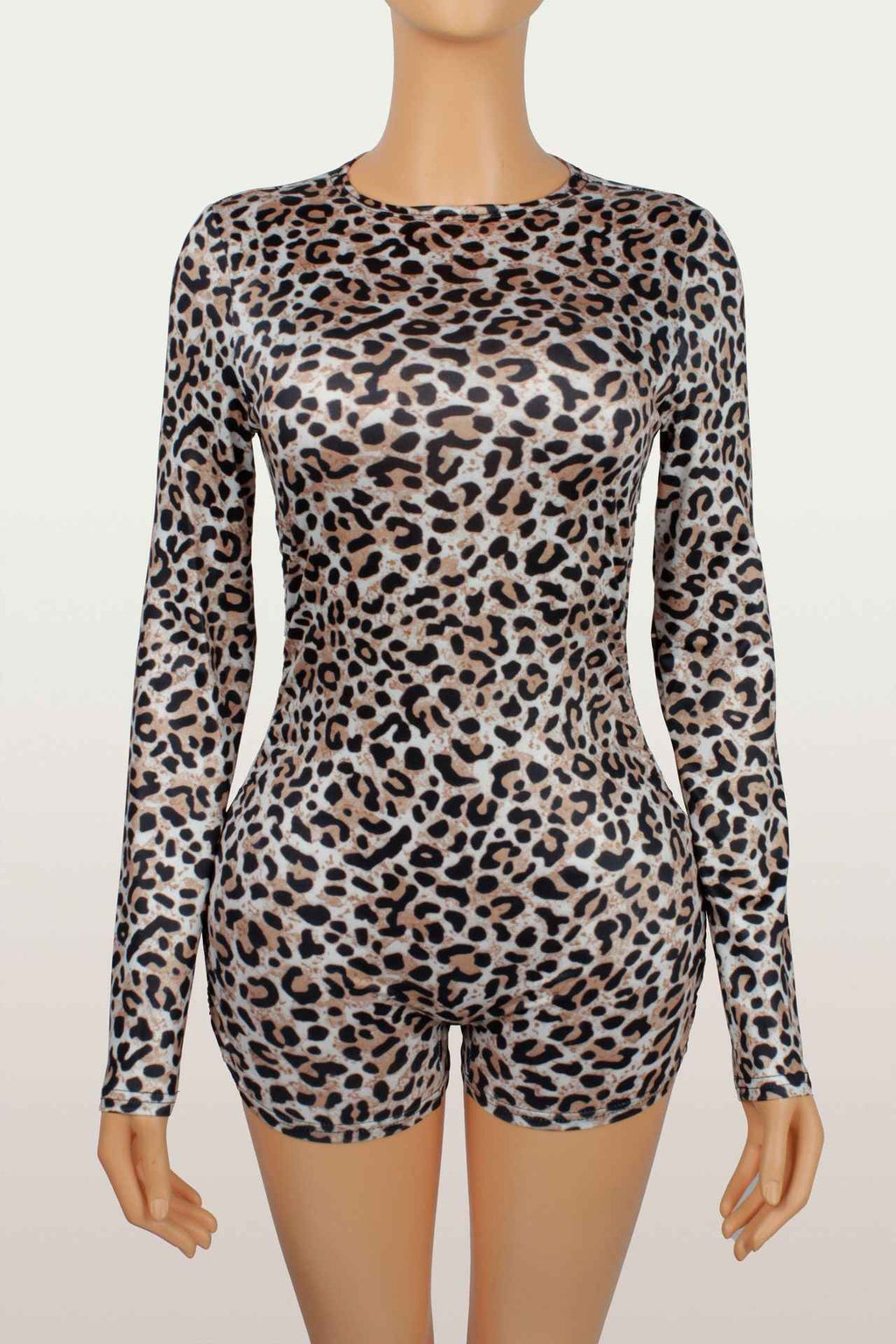 Slim Stretch Sexy Leopard Print Romper