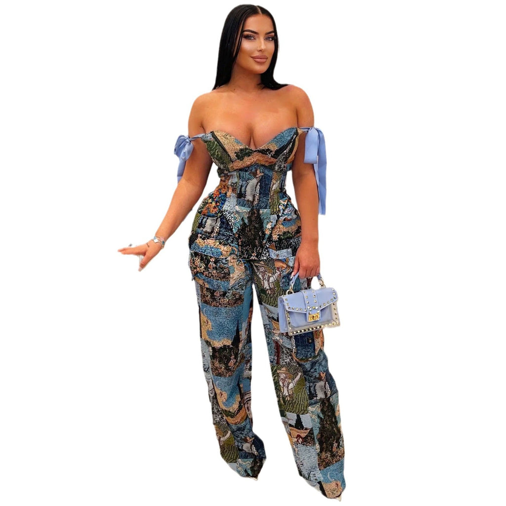 Drawstring Multi-pocket Jumpsuit