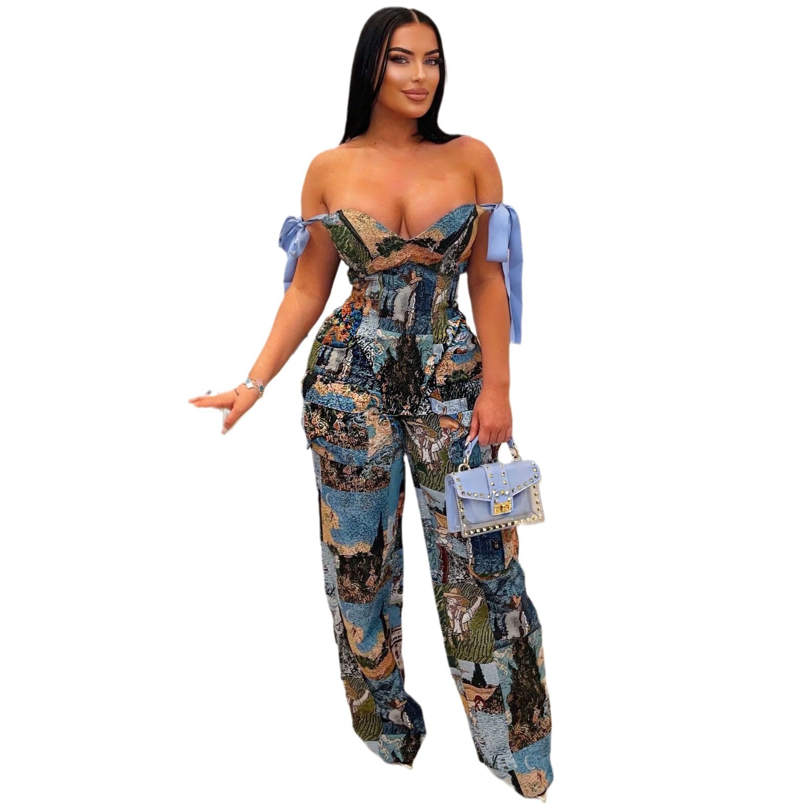 Drawstring Multi-pocket Jumpsuit