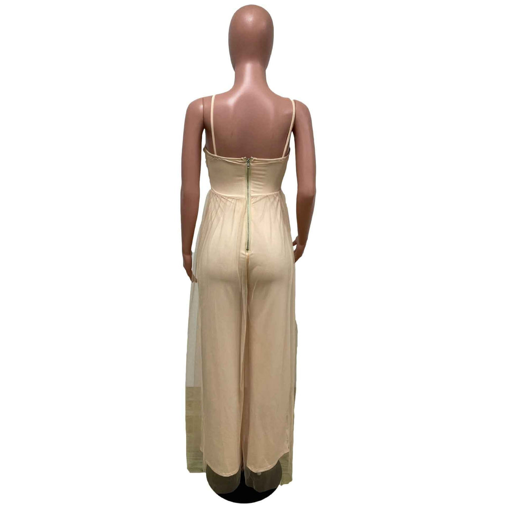 Crop Top Spaghetti Strap Sexy Jumpsuit Women