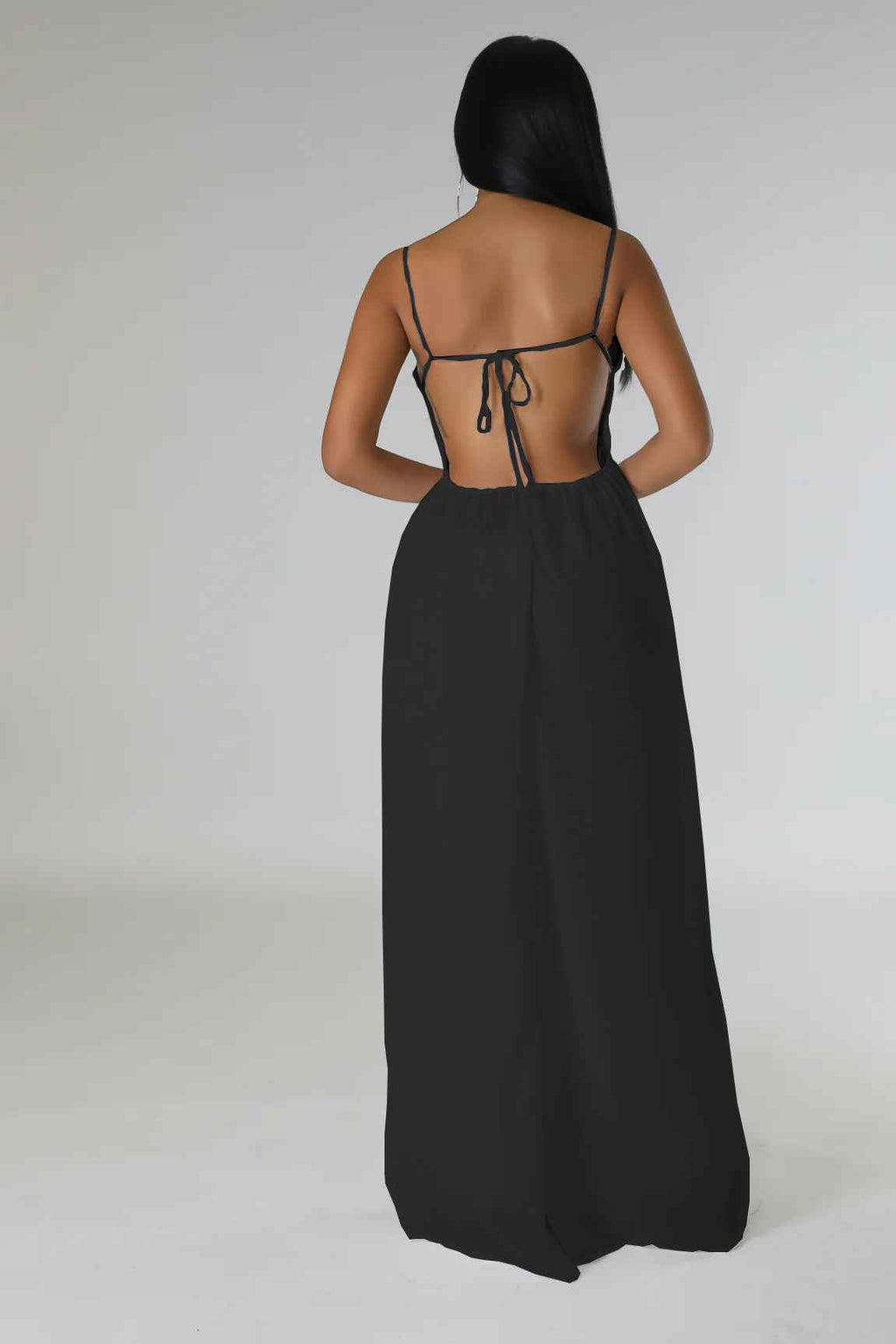 Summer Sling Backless Sexy Solid Color Women Jumpsuit Casual