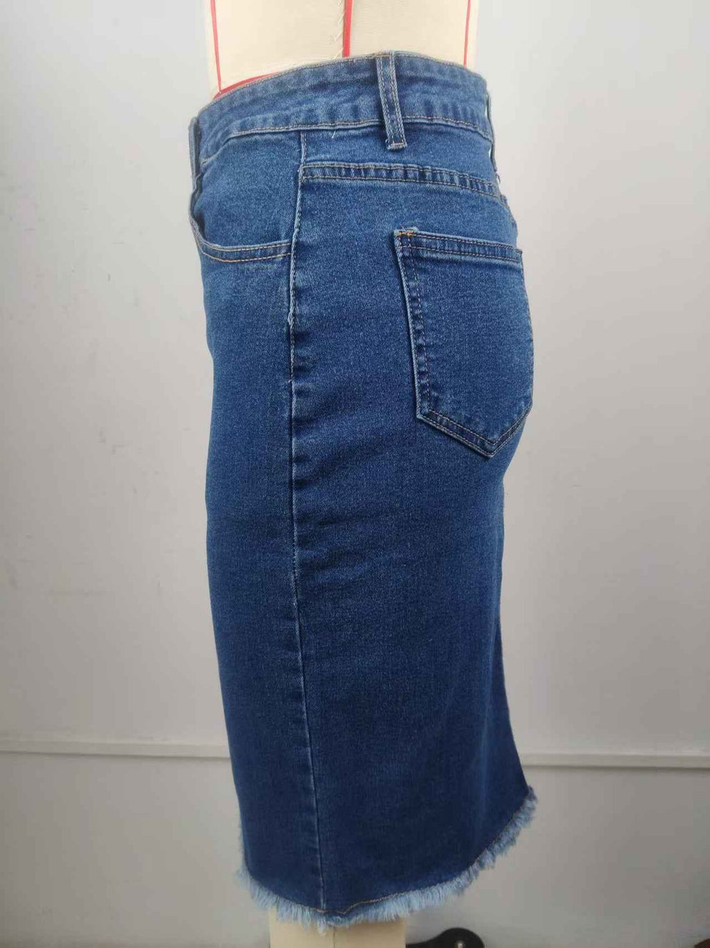 Stretch Denim Skirt Slimming Fishtail
