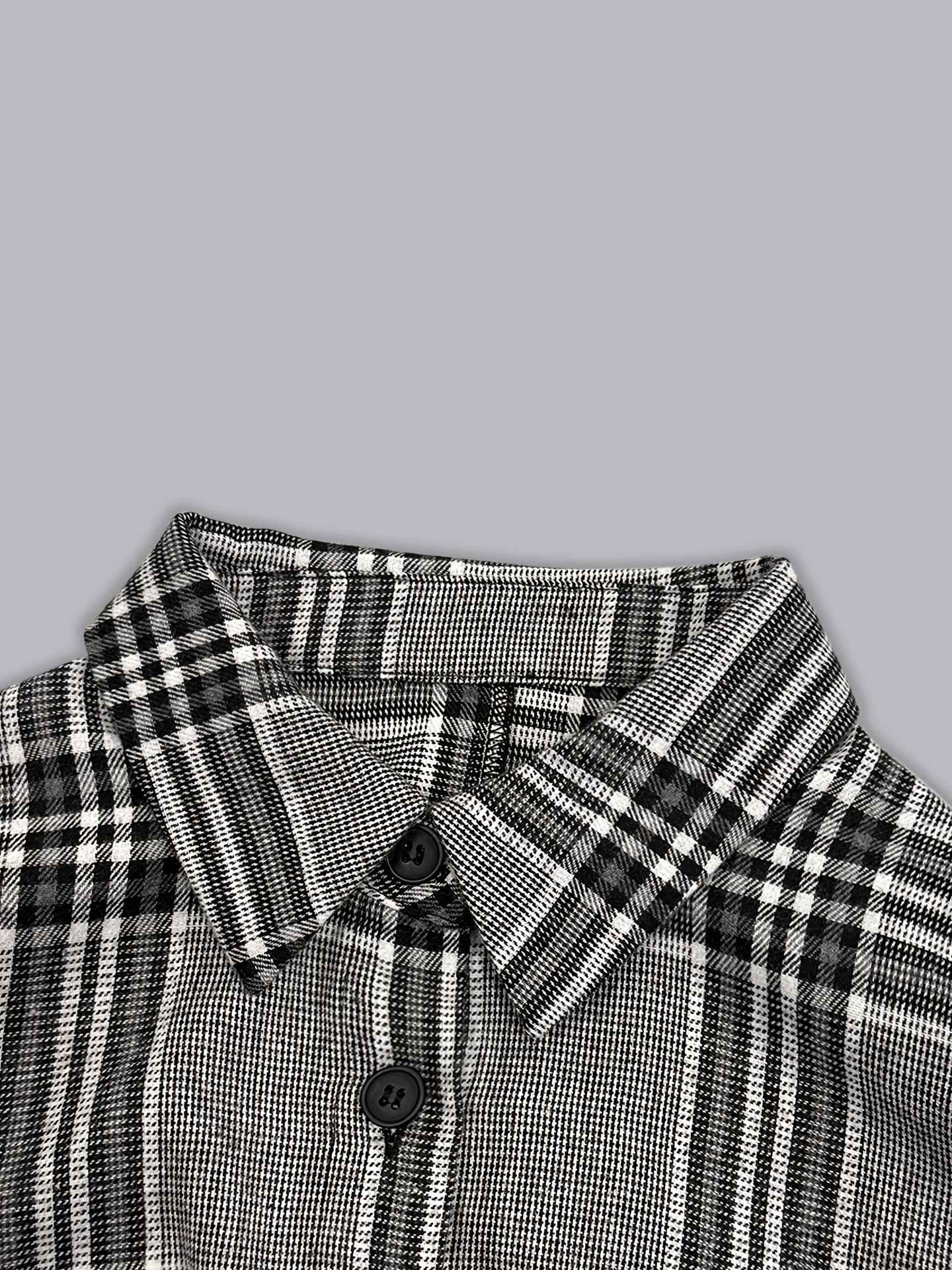 Collared Button Retro Plaid High Waist w Pocket Jumpsuit for Women