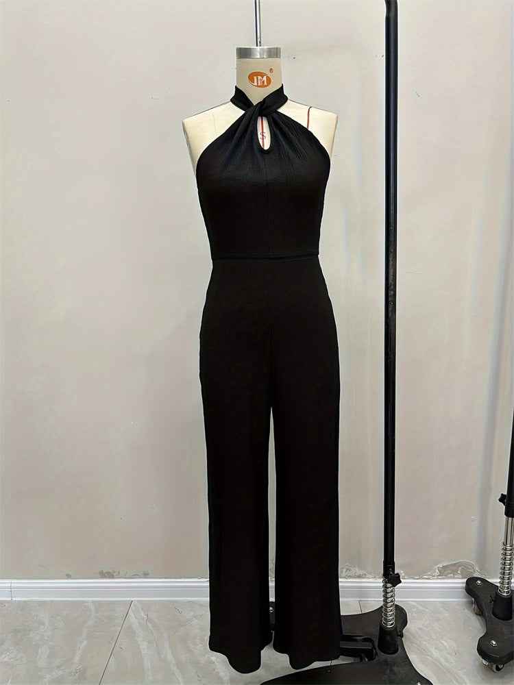 Jumpsuit Elegant Halter Sleeveless Goddess Jumpsuit Casual