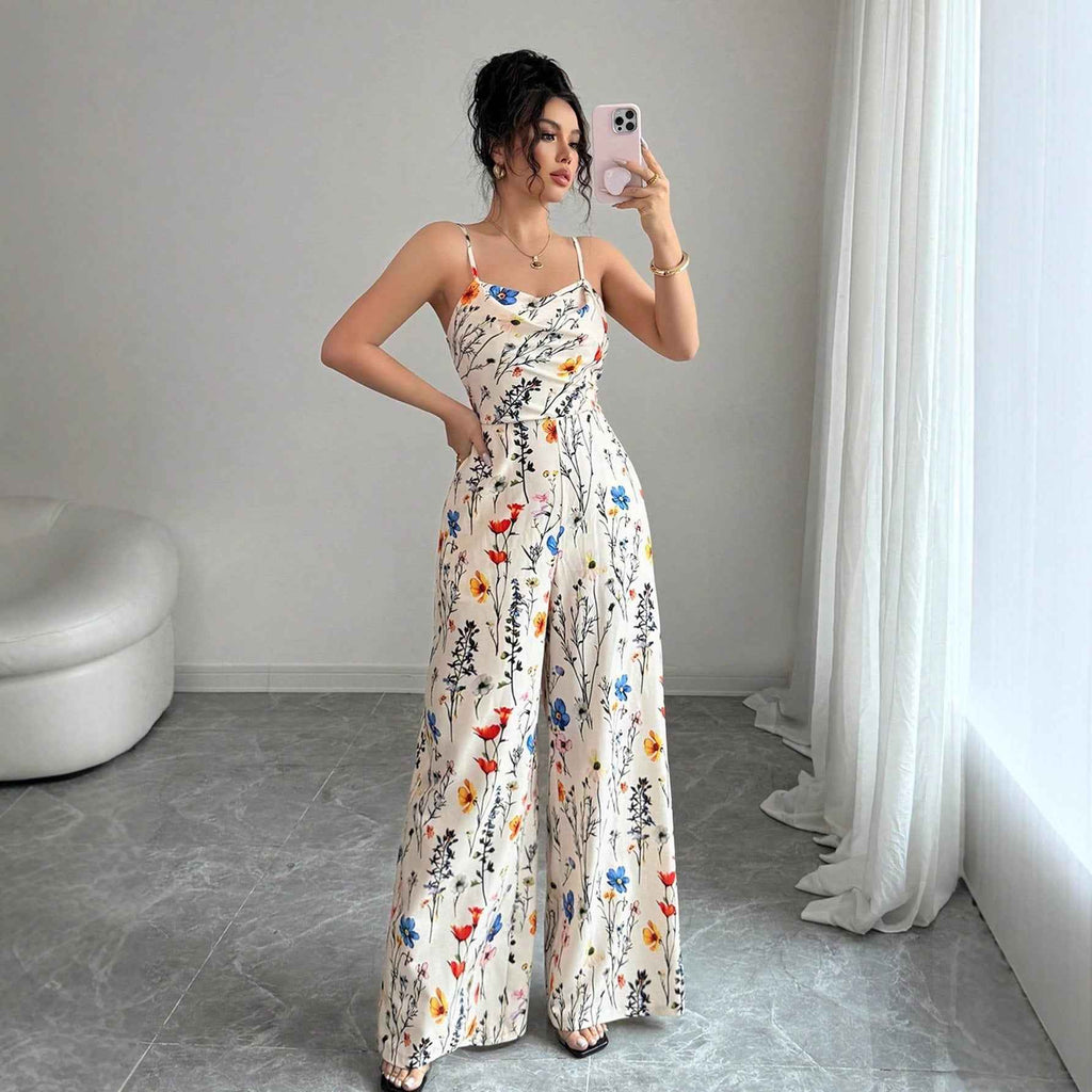 Sexy Floral Slim Fit Jumpsuit