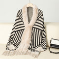 Striped Tassel Knitted Sweater for Women