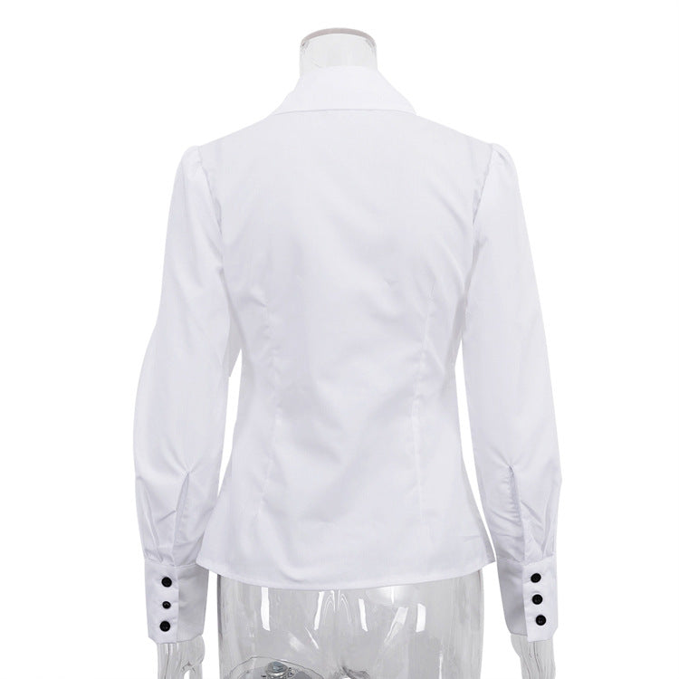 Long Sleeve Cardigan Blouse