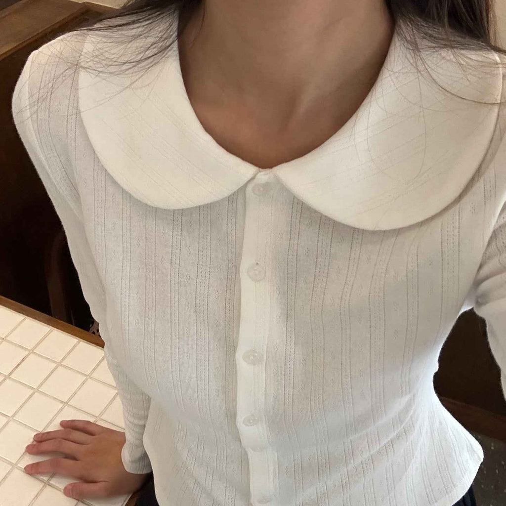 Knitted Cardigan Blouse