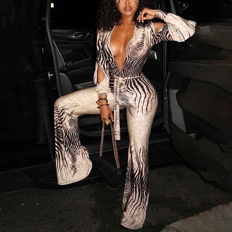Off-Shoulder High Waist Jumpsuit