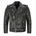 Popular Motorcycle Leather Men's Leather Coat