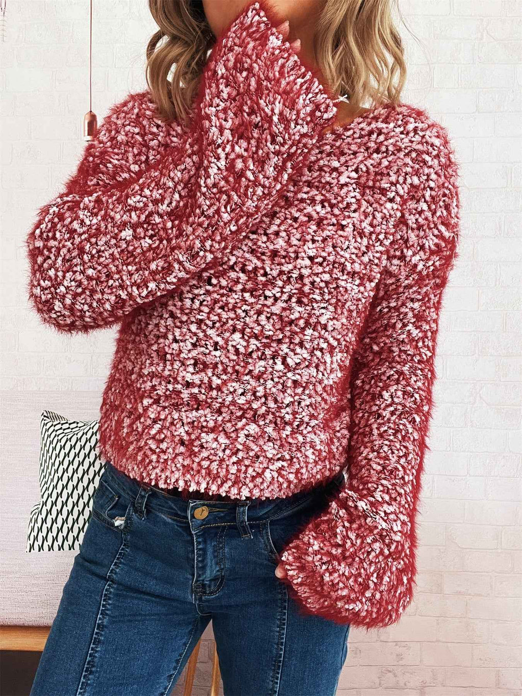 Hand Knitted Pullover Sweater