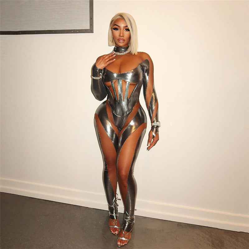 Metallic Jumpsuit for Women
