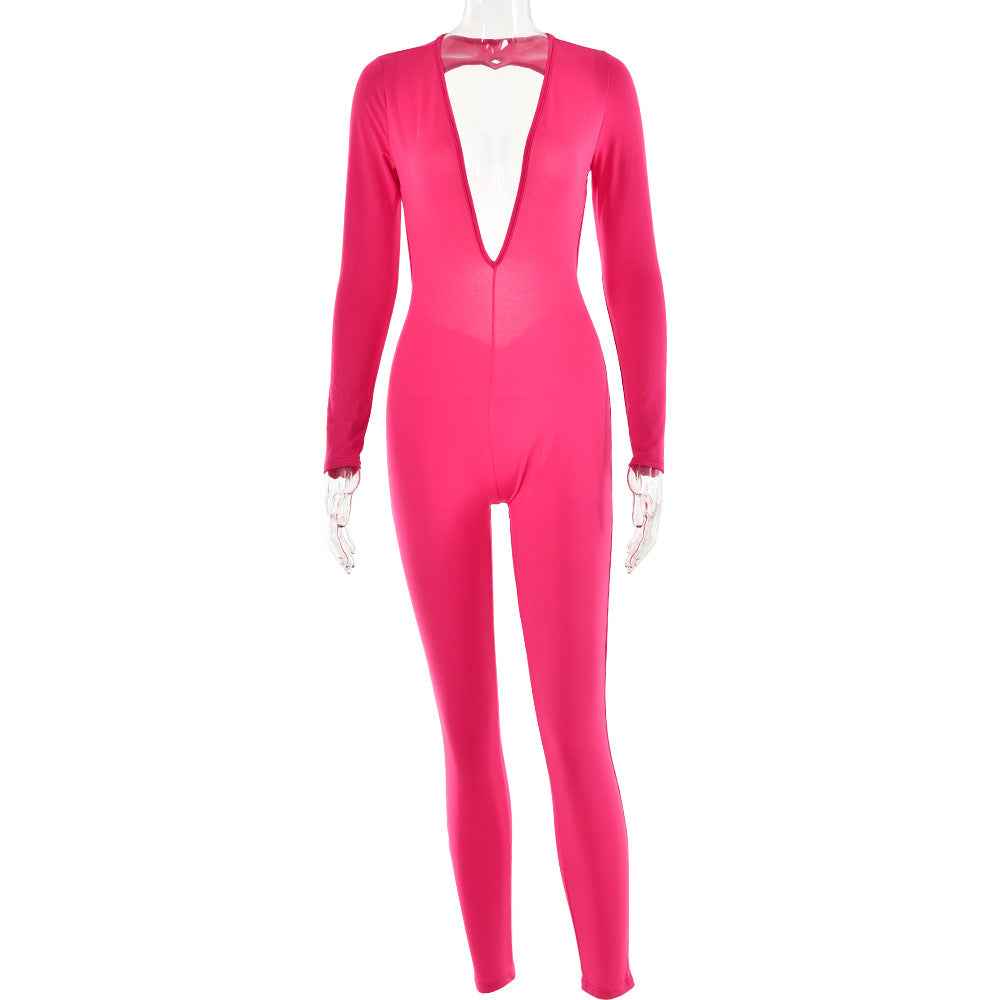 Sexy Backless Tight Jumpsuit