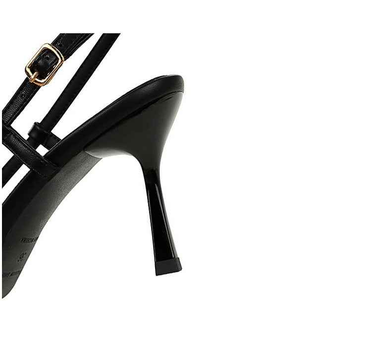 Back Strap Stiletto Heel Pumps for Women