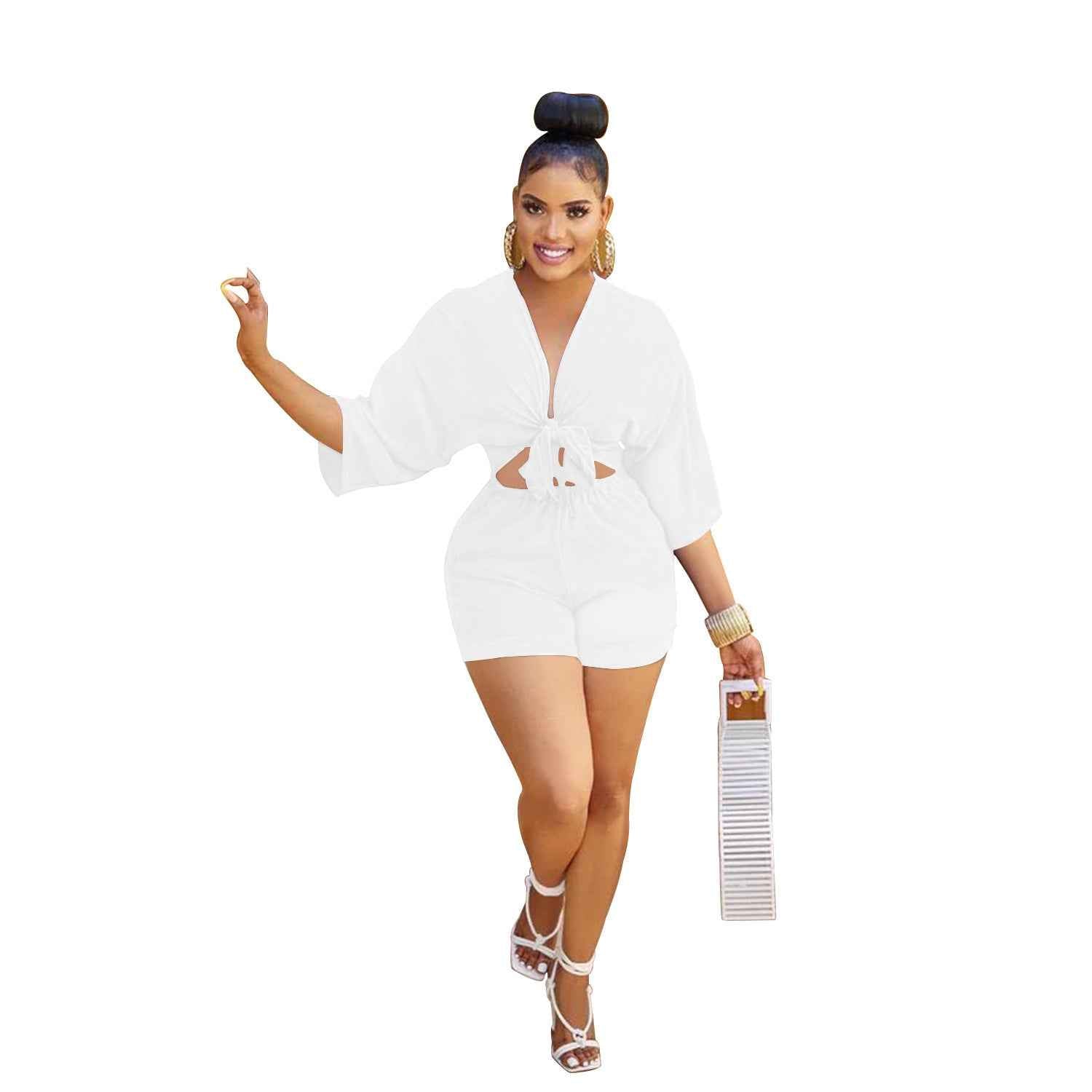 MUNSIEUR Women's Romper Set