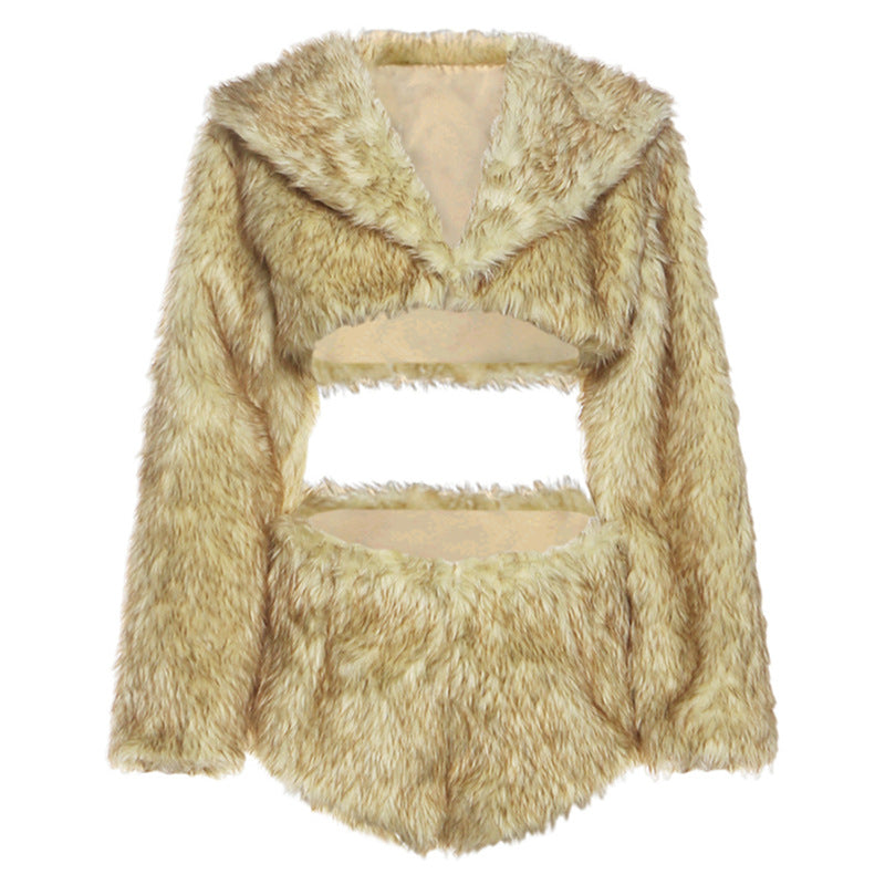 Furry Bottoms Two Piece Set