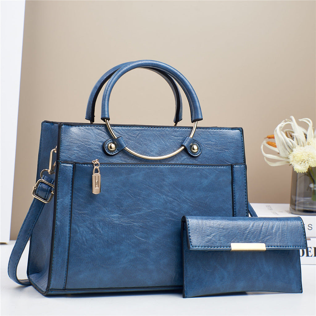 Women's 2-Piece Handbag Set - Large Designer Bag Set for Women