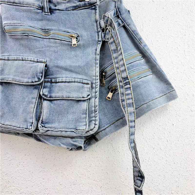 Women's Bottoms Denim Skort
