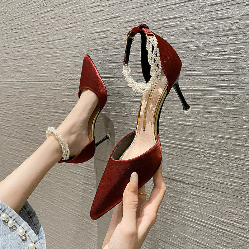 Women's New Stiletto Mid-heel All-match