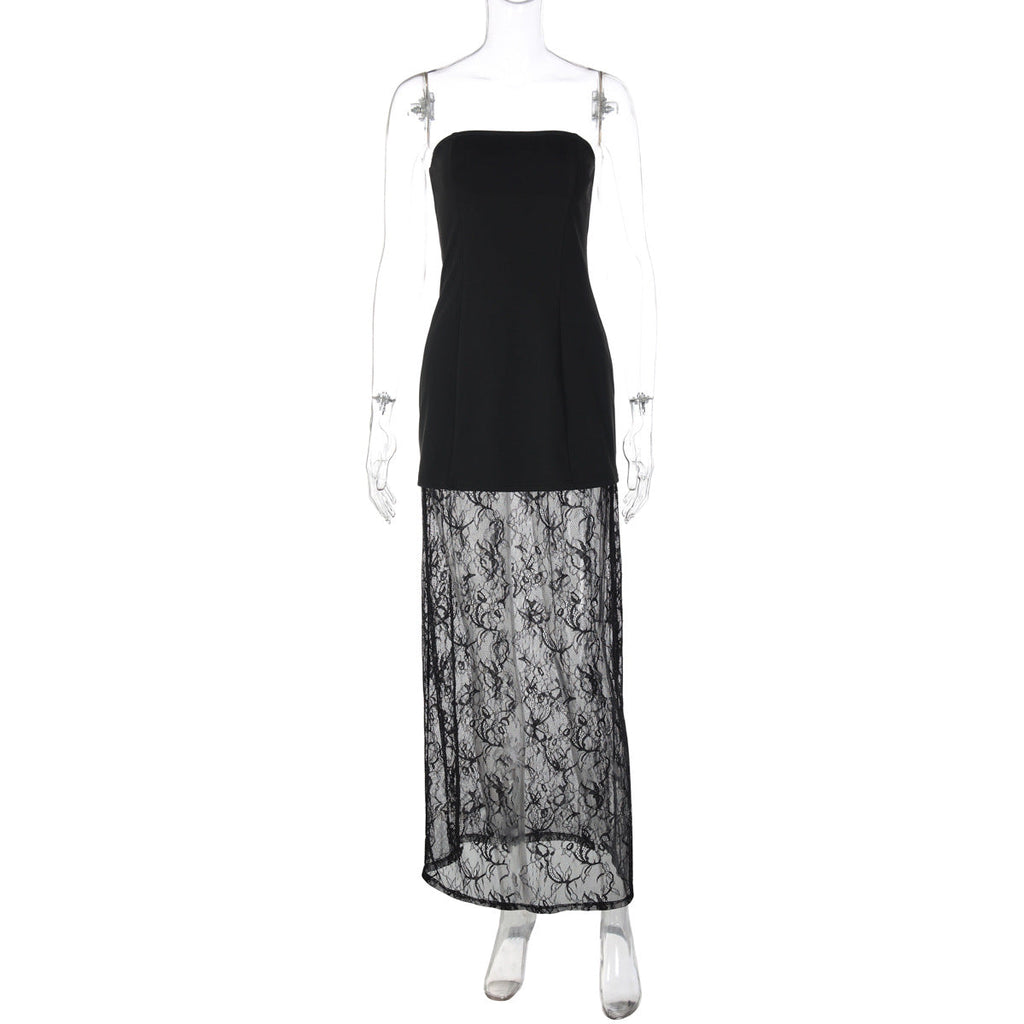 Lace Skirt and Dress Two Piece Set