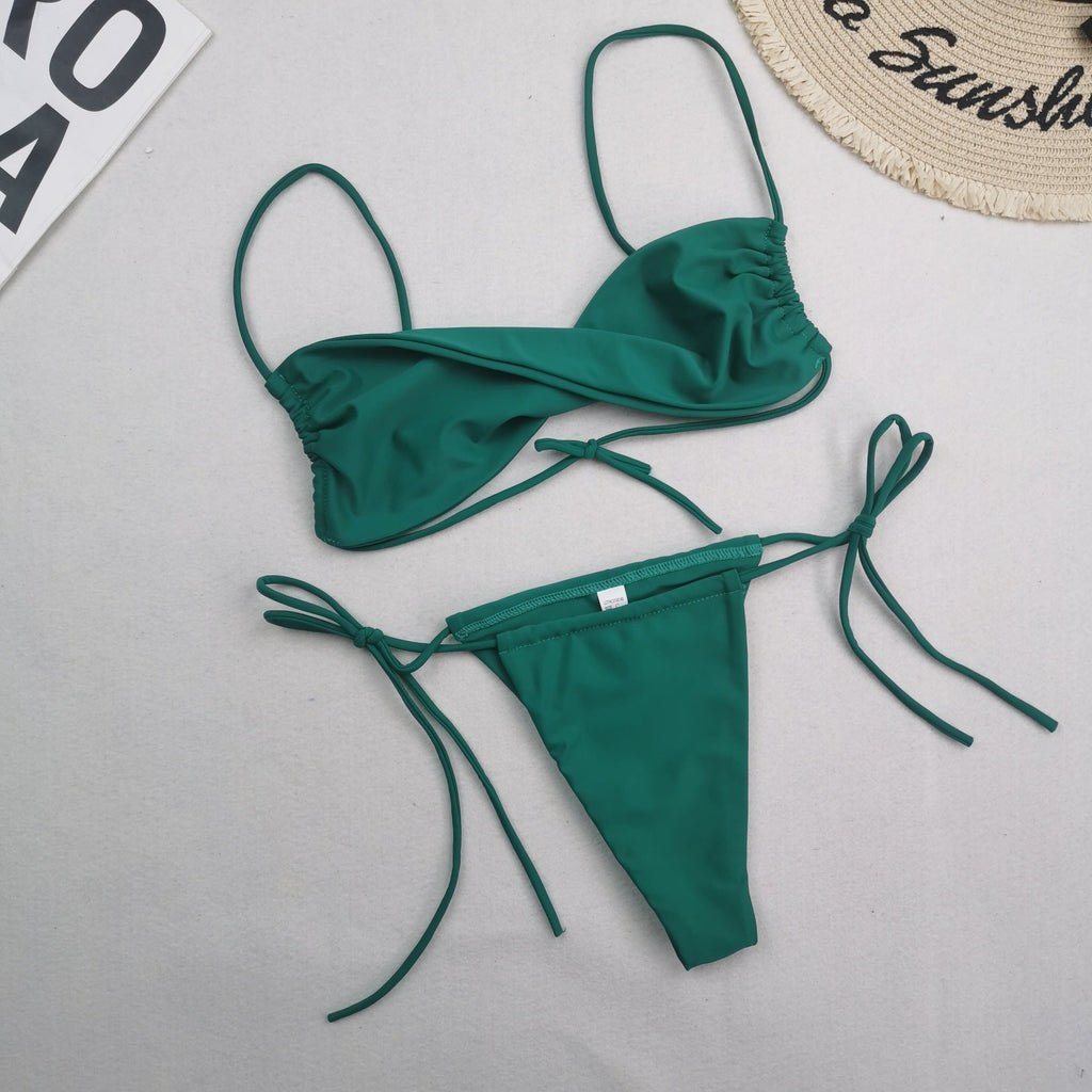 New Multi Color Nylon Swimsuit Women Sexy Bikini Wish Swimsuit