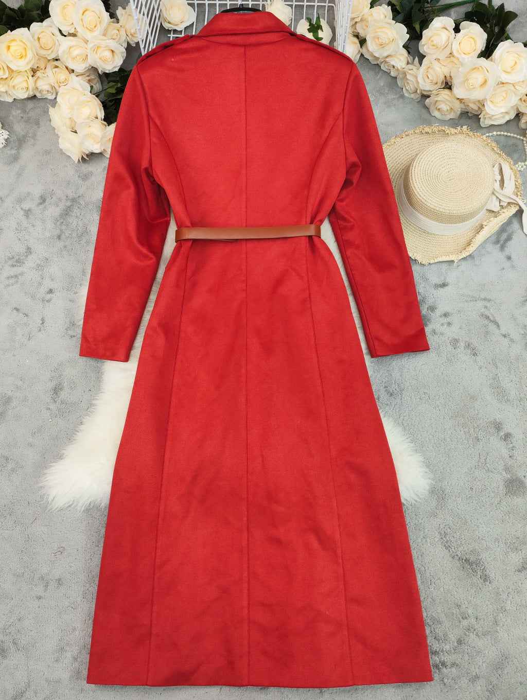 Solid Color Thickened Long Outerwear Jacket MUNSIEUR New Arrivals Daily!