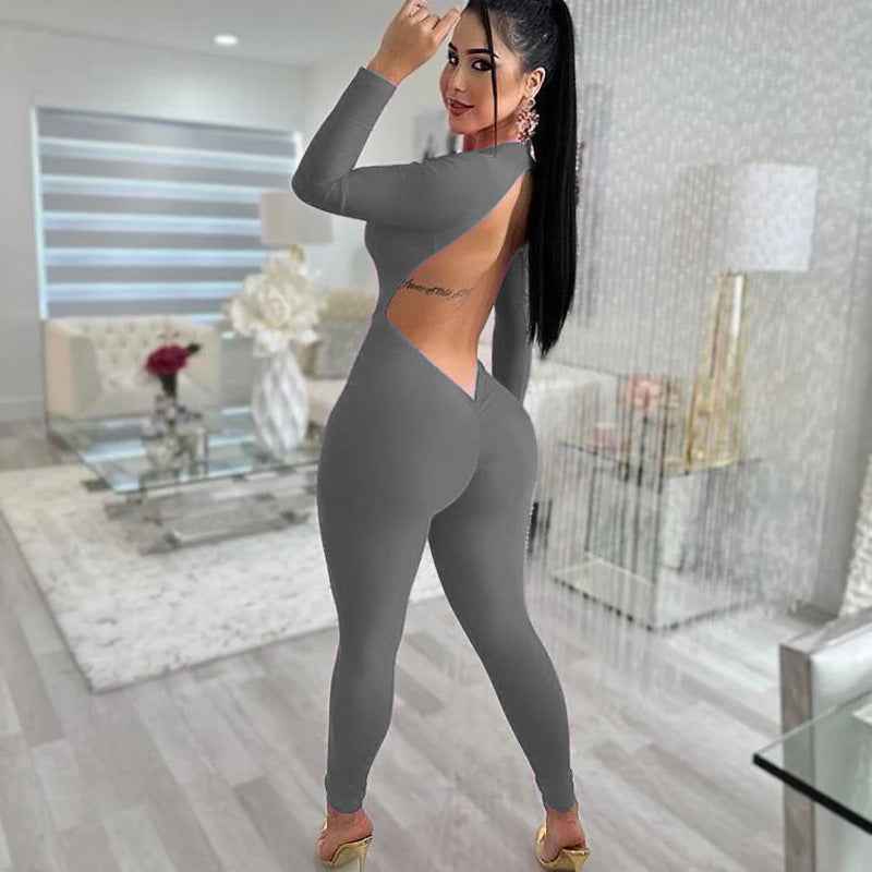 Sexy Backless Tight Jumpsuit