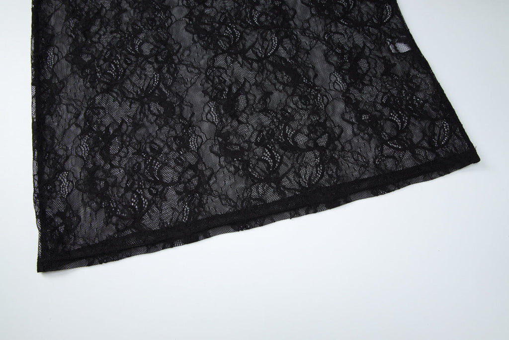 Lace Skirt and Dress Two Piece Set