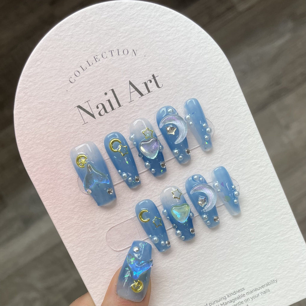 0938- Handmade press on nails fake nails removable