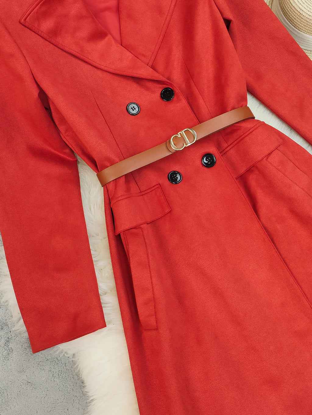 Solid Color Thickened Long Outerwear Jacket MUNSIEUR New Arrivals Daily!