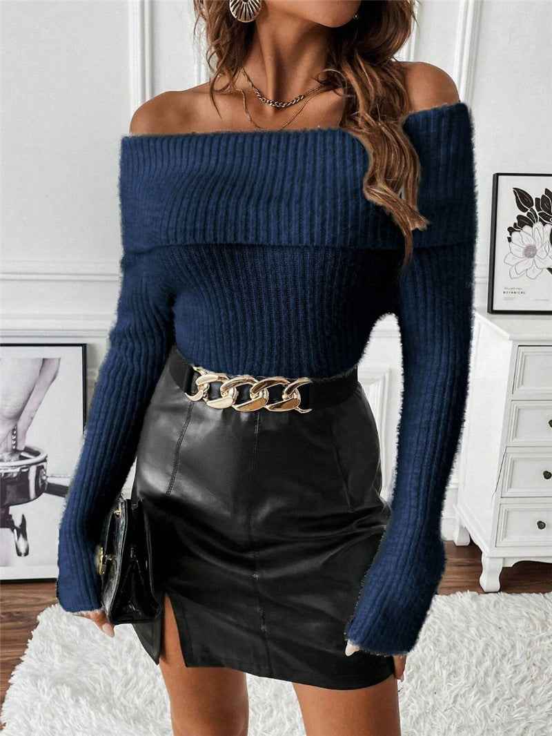 Shoulder Baring Sweater