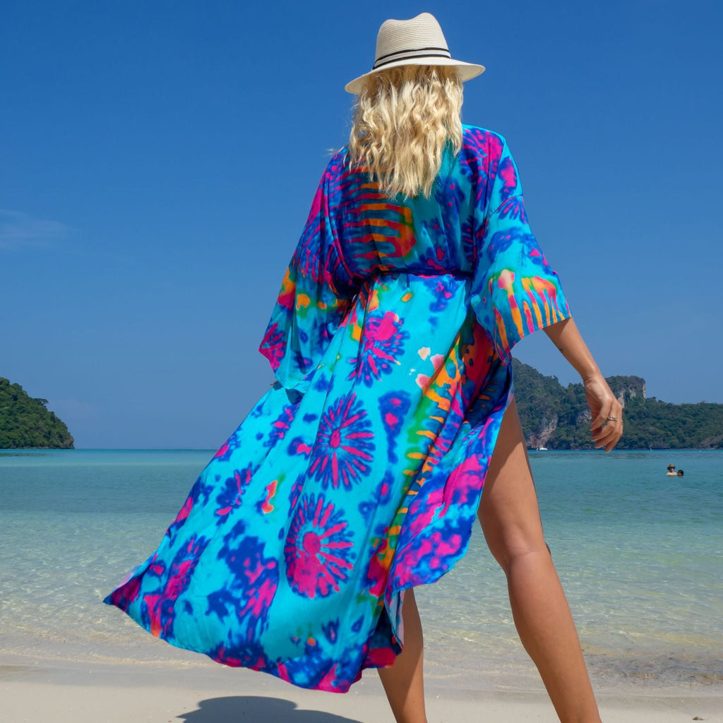 Rayon Printed Cardigan Holiday Casual Beach Bikini Cover Colors