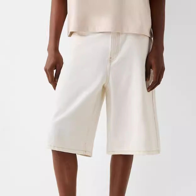 European And American Men's New Denim Shorts