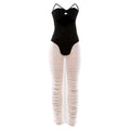 Tube Top Hollow Out Skirt Set