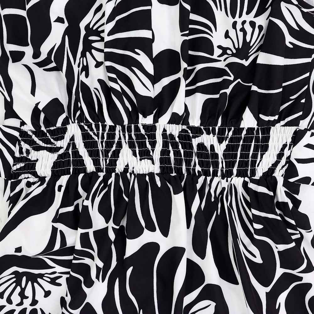 Sleeveless Elegant Maxi Dress Printed High Slit