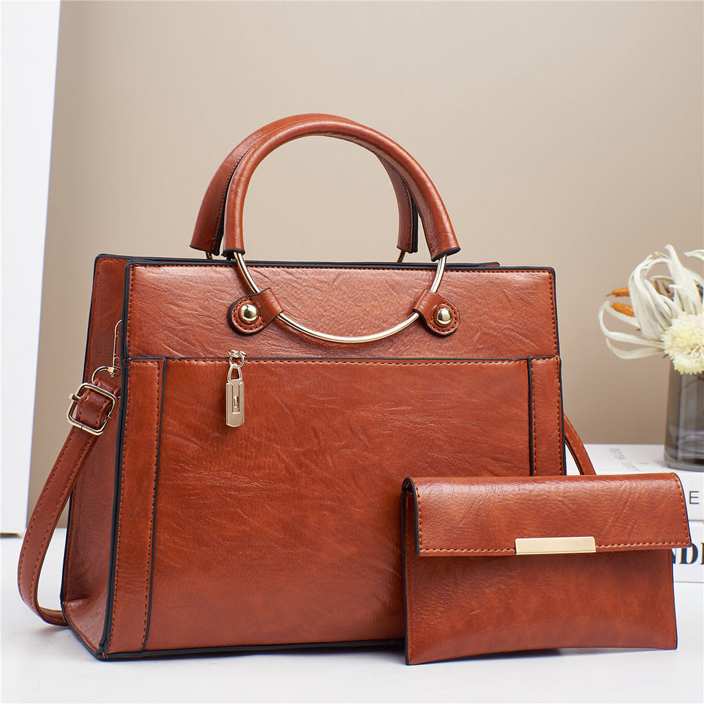 Women's 2-Piece Handbag Set - Large Designer Bag Set for Women