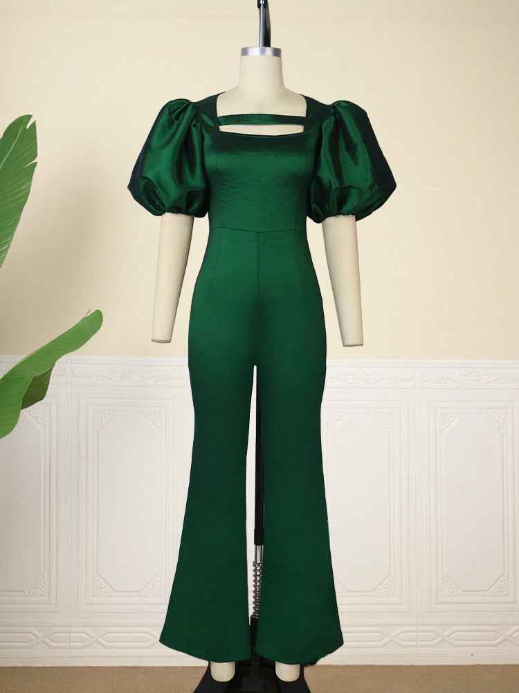 Puff Sleeve Jumpsuit Elegant