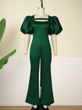 Puff Sleeve Jumpsuit Elegant