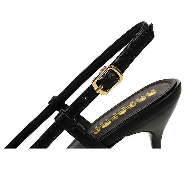 Back Strap Stiletto Heel Pumps for Women