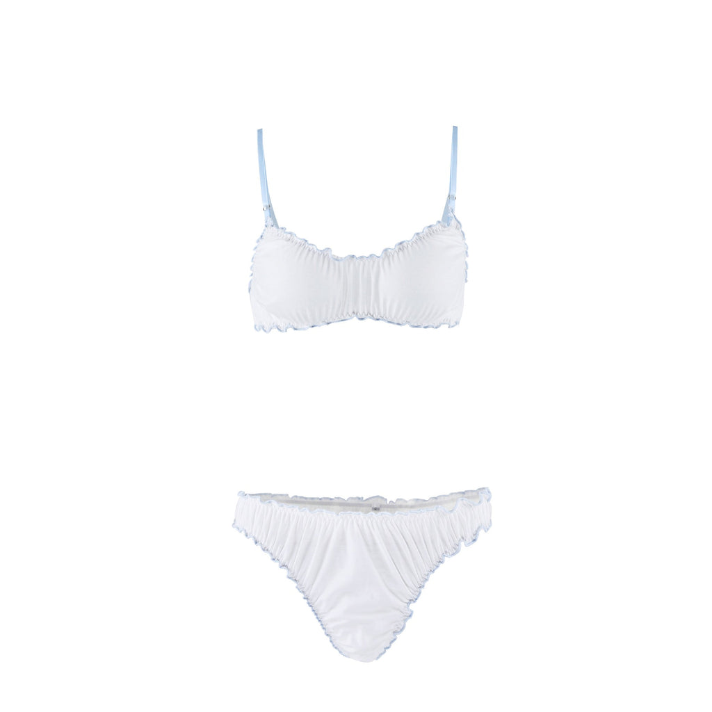 Pink Knitted Comfortable Strap Lingerie for Women