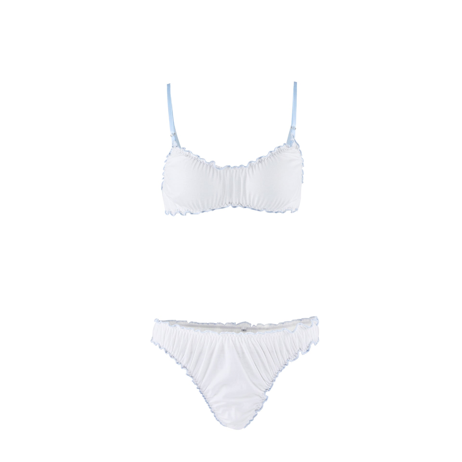 Pink Knitted Comfortable Strap Lingerie for Women