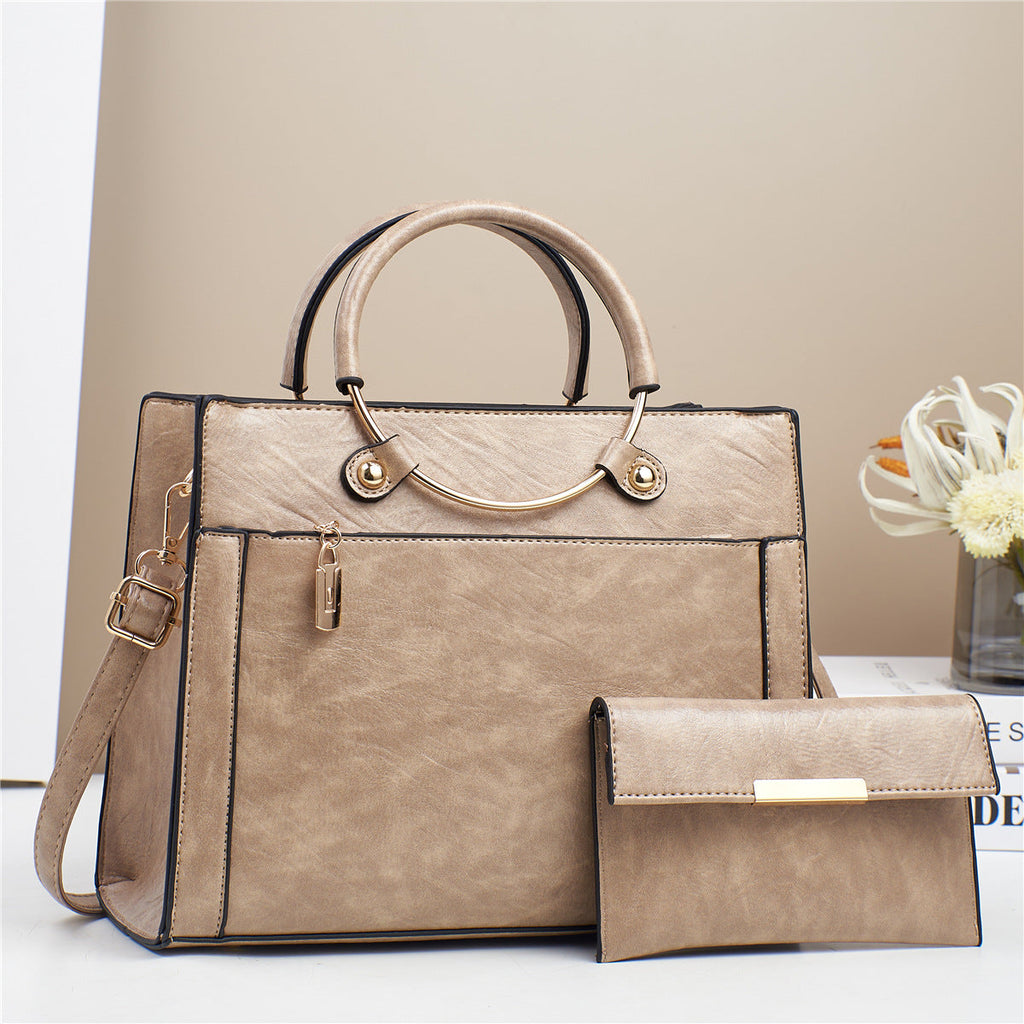 Women's 2-Piece Handbag Set - Large Designer Bag Set for Women