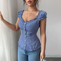 Elegant Striped Cardigan Blouse