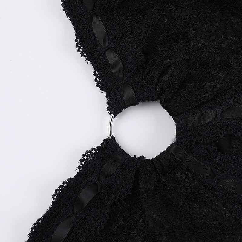Autumn Elegant Sexy Slim Lace Long Sleeved Romper for Women