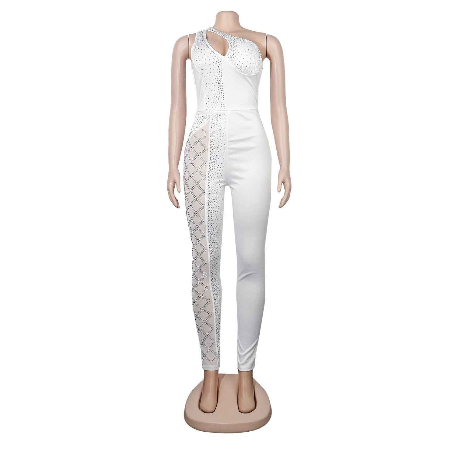 Sexy Slim Drilling One Piece Nightclub Uniform Jumpsuit
