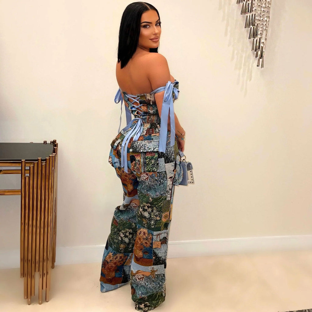 Drawstring Multi-pocket Jumpsuit