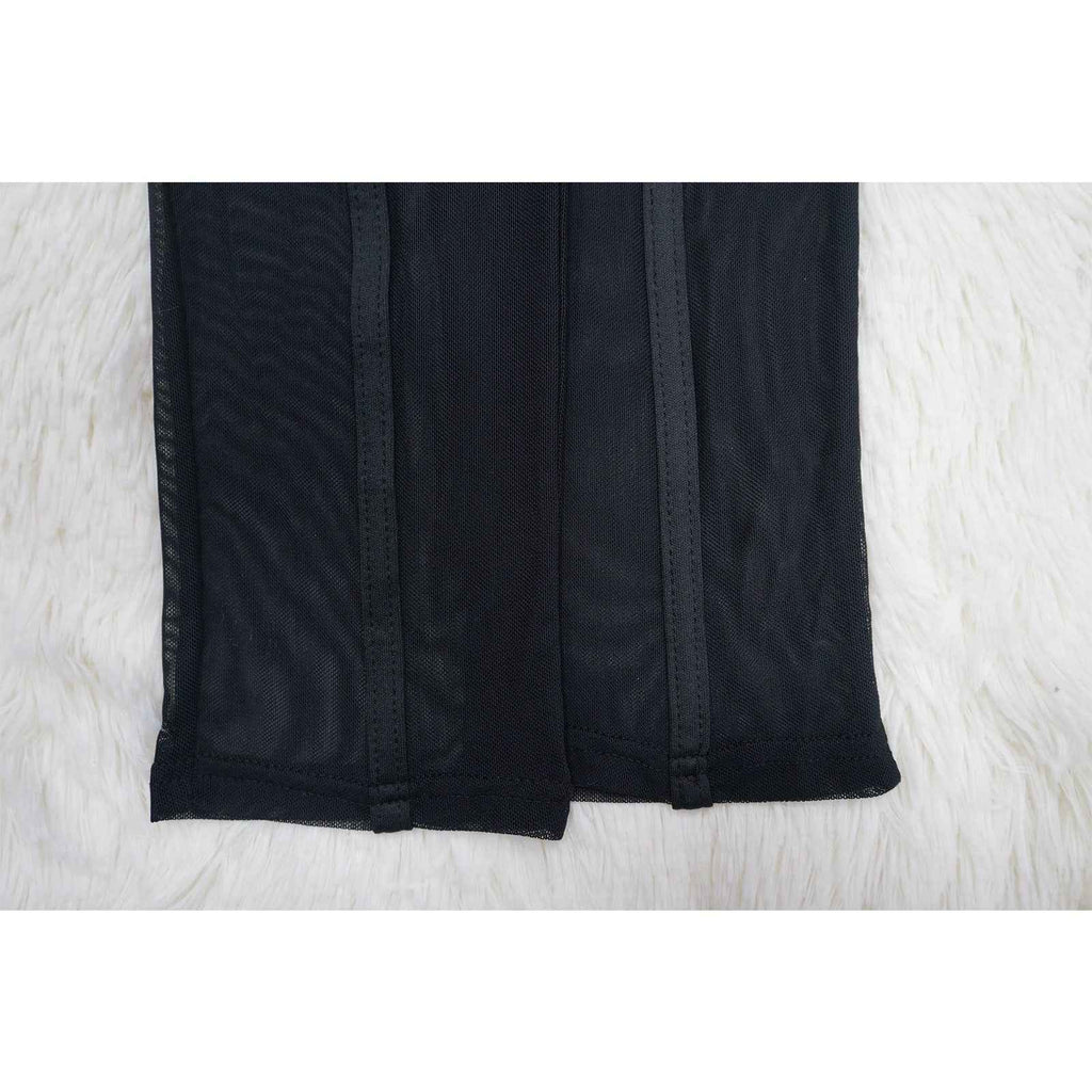 Solid Color Sexy See through Jumpsuit Women