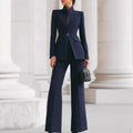 High End Stand Collar Single Button Slim Fit Jacket