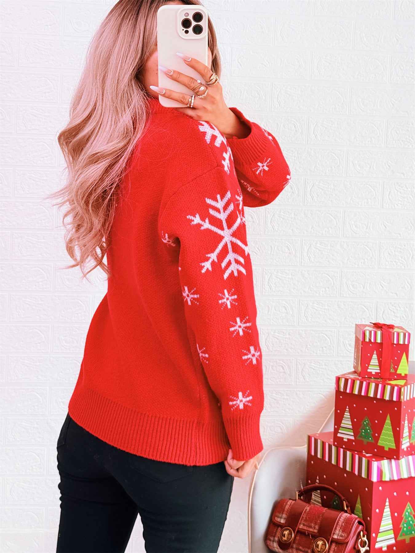 Christmas Knitted Pullover Casual Sweater