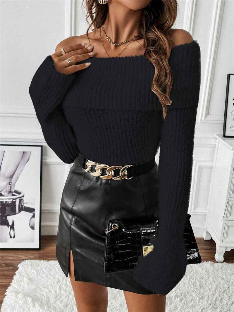 Shoulder Baring Sweater